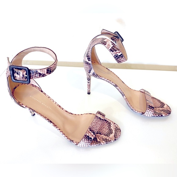 Giuseppe Zanotti Shoes - Giuseppe Zanotti Pink Snake Print Sandals